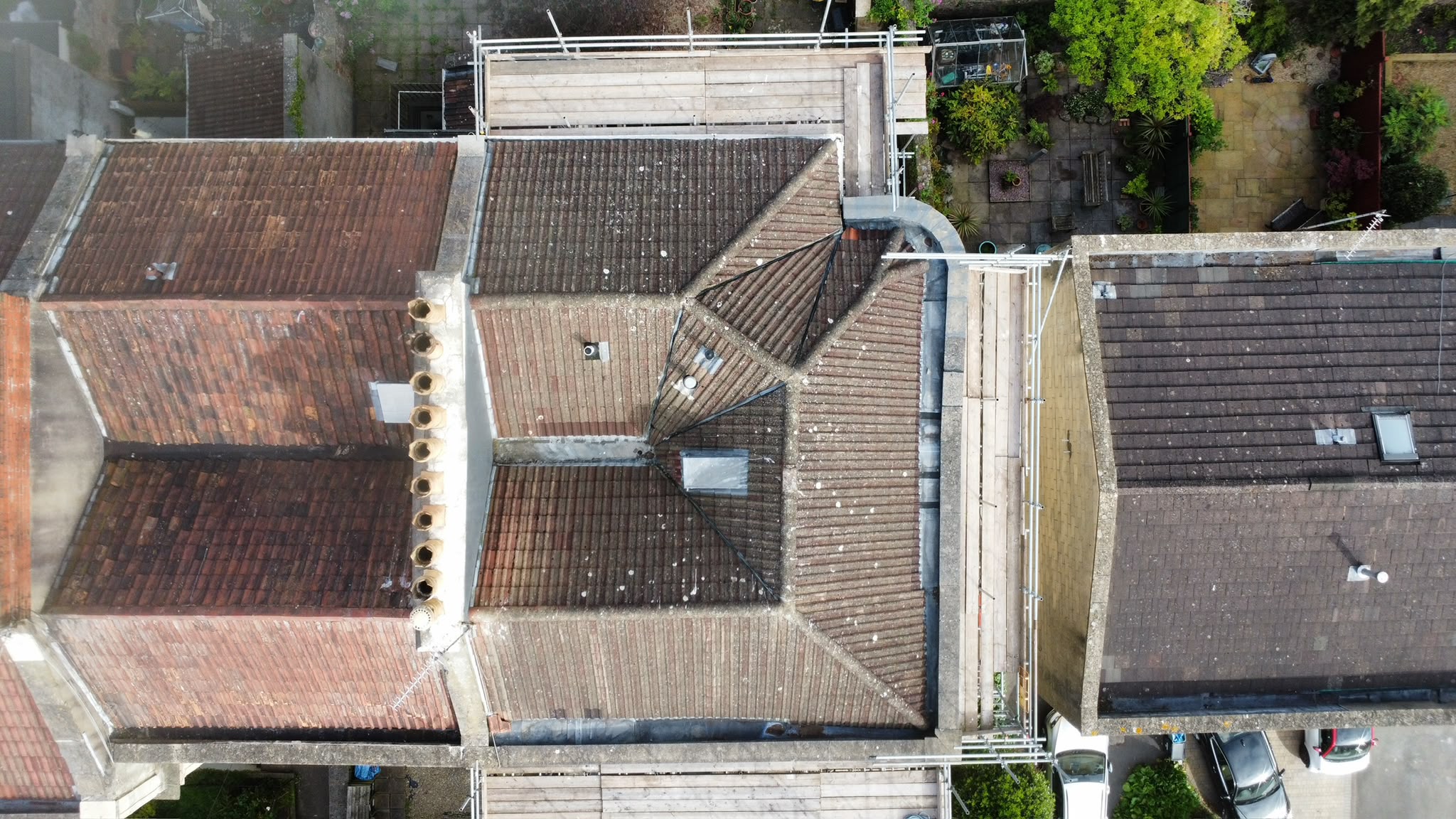 Before — roofing project from TJS Roofing Solutions
