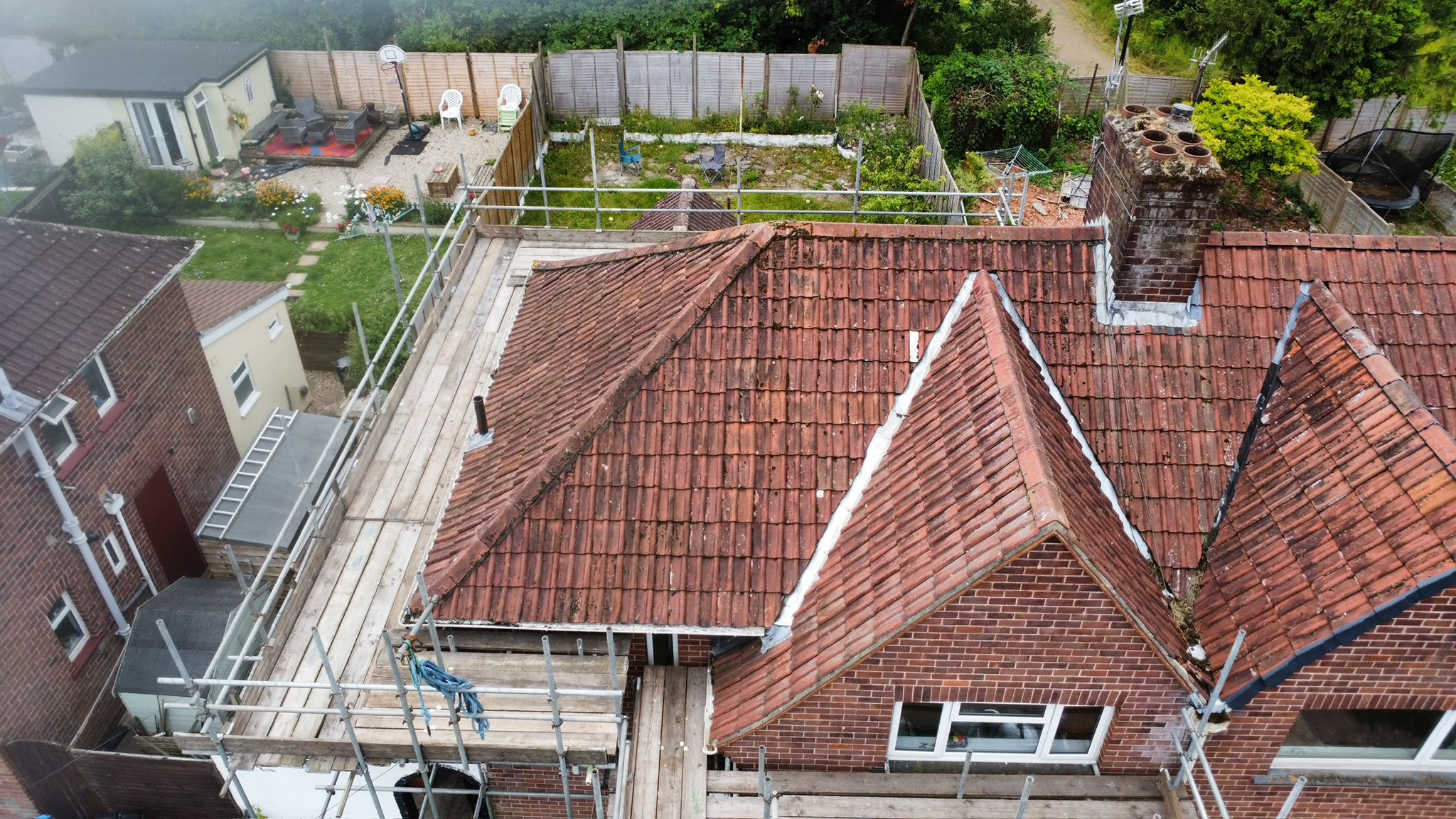 Before — tiled roofing project from TJS Roofing Solutions