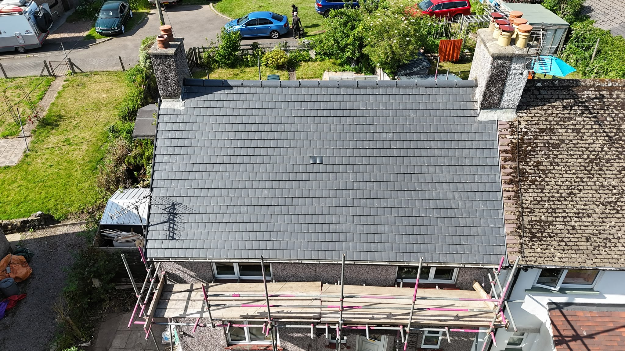 A slate roofing project from TJS Roofing Solutions